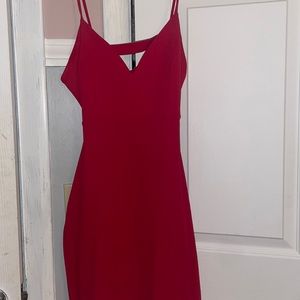 Windsor red bedazzled formal dress